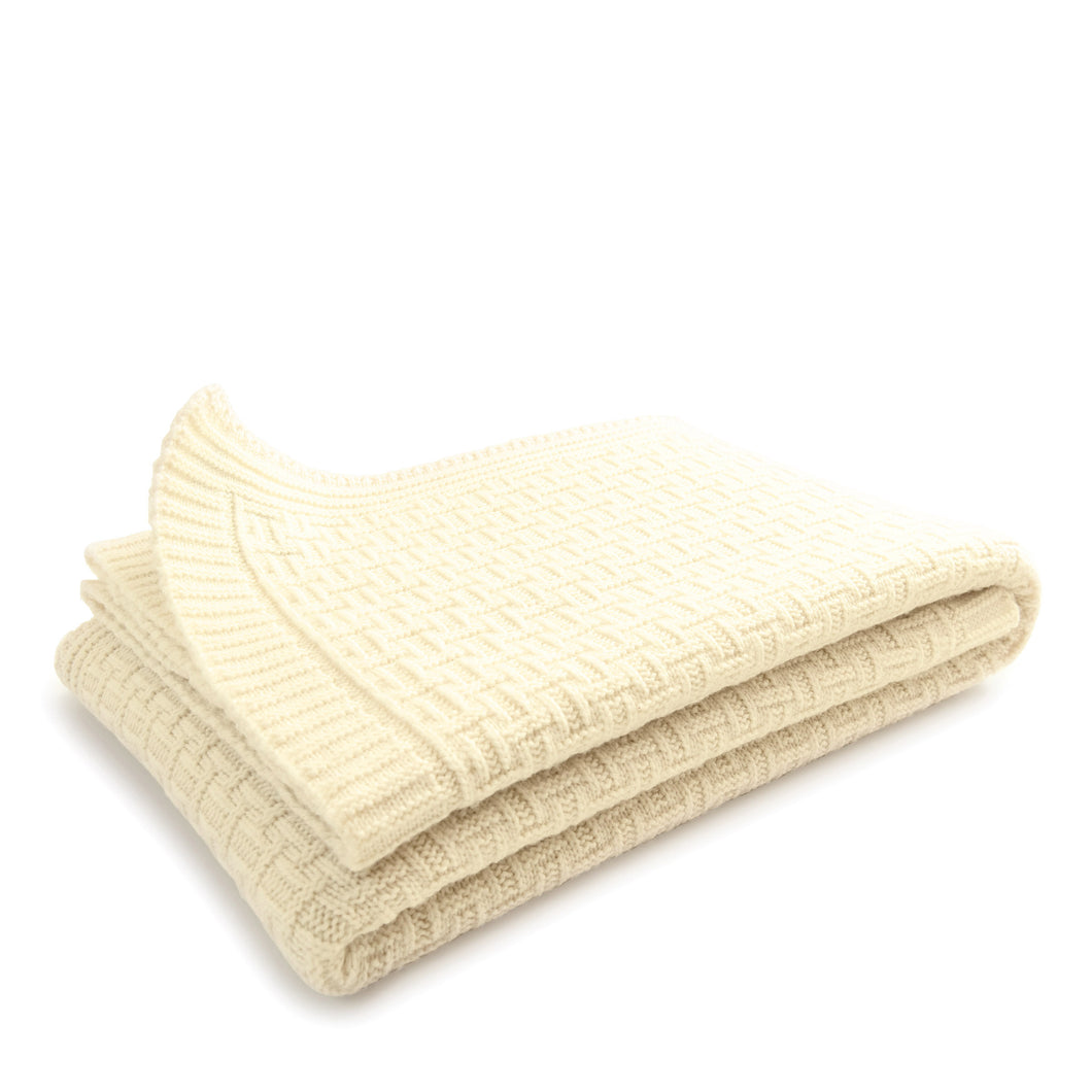 Sonnenstrick 100% Organic Fine Merino Wool Baby Blanket (31.5 x 35.5 inch). Made in Germany.