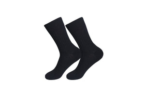 Black merino woll men's socks